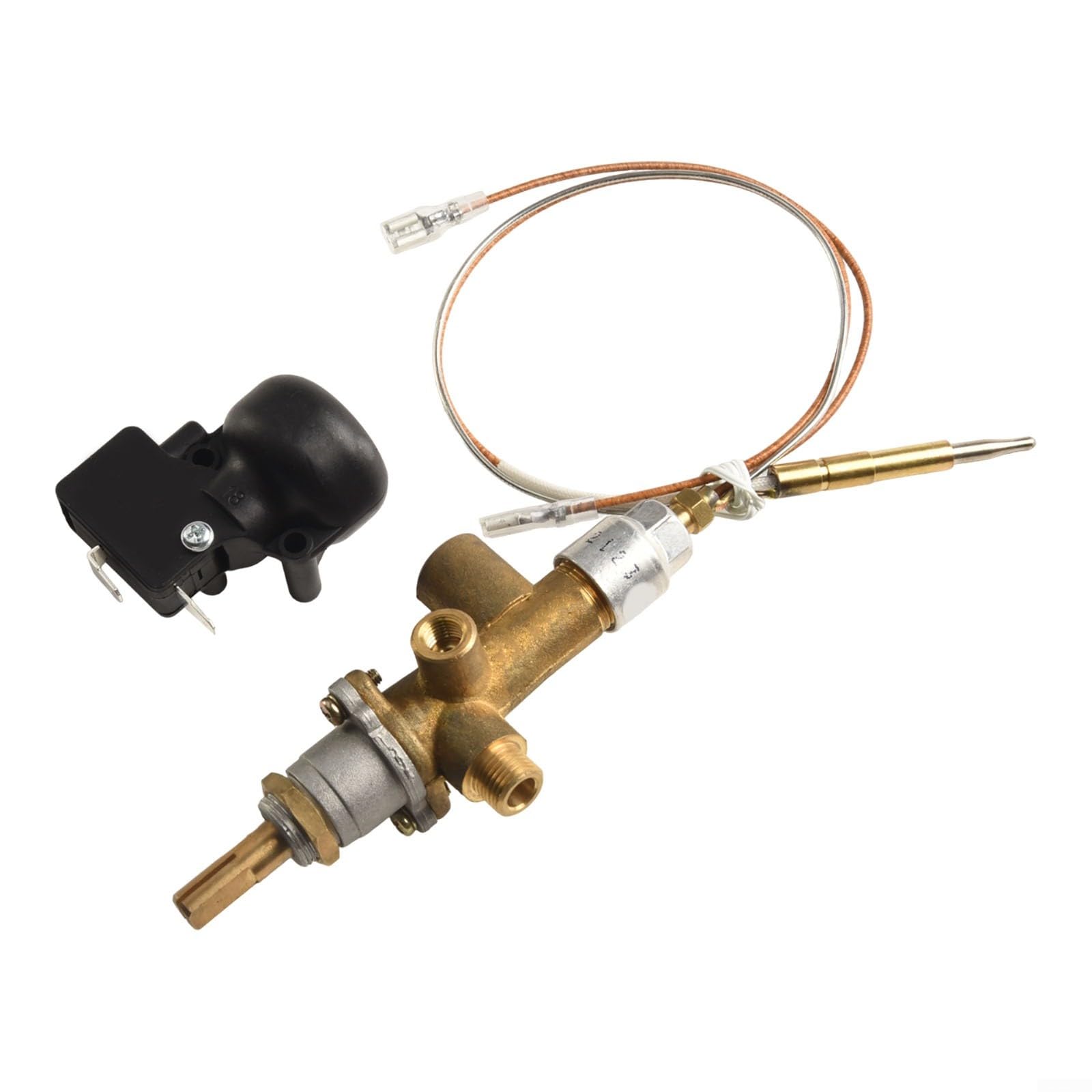 Kit di riparazione a gas per riscaldatori da patio, sonda a termocoppia e dispositivo di protezione contro la fiamma, per riscaldatori a propano da tavolo a cupola, riscaldatori da terra