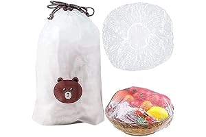 100PCS Elastic Stretch Plastic Food Wrap Covers: The Effortless Kitchen Solution