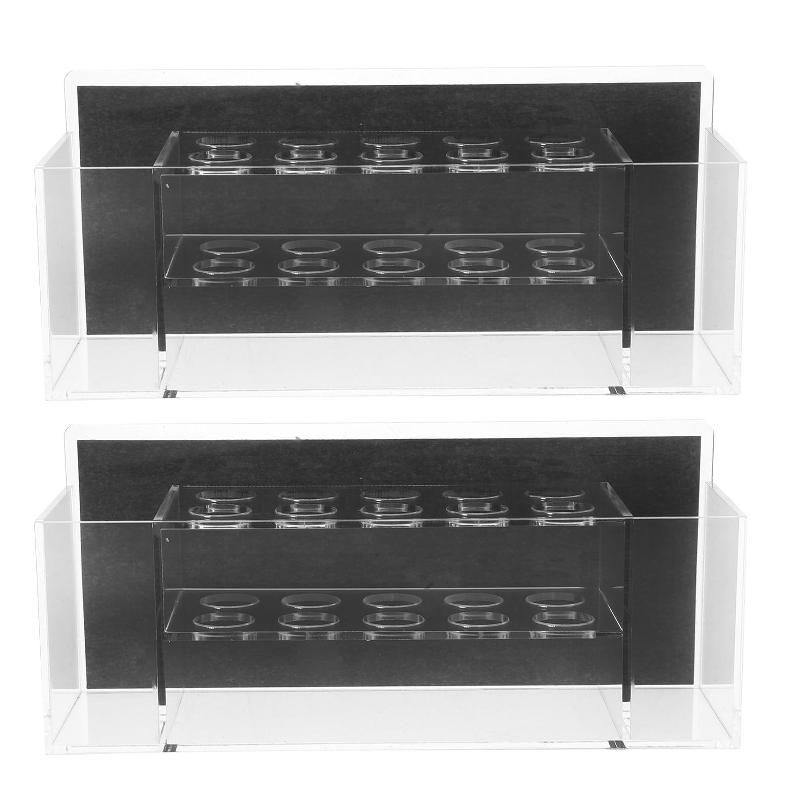 Kisangel 2 portapenne magnetici per lavagna bianca - Organizer per penne in acrilico trasparente - Supporto da parete per lavagna bianca, ideale per ufficio, aula e casa.