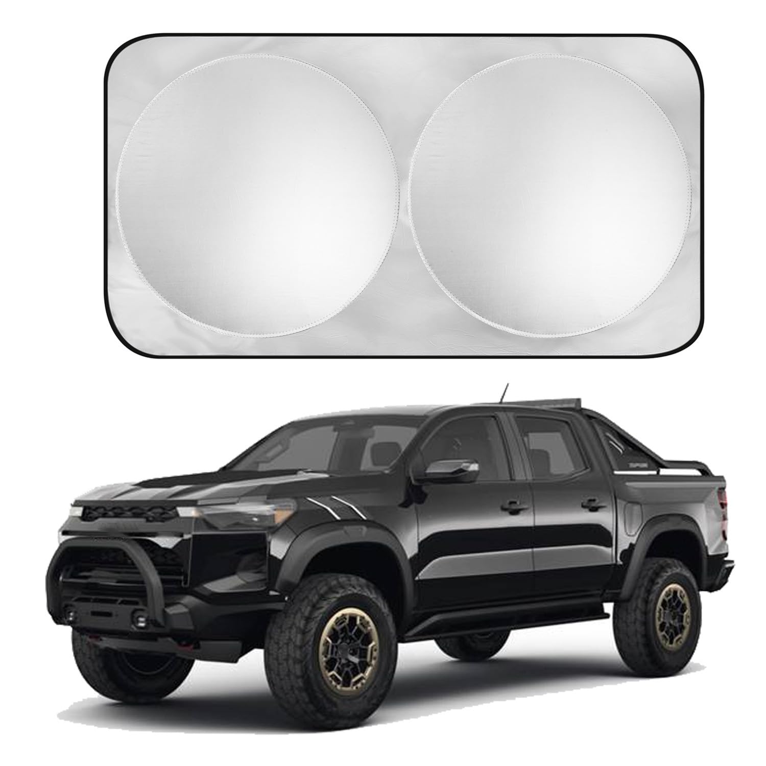 SZYUCHEN Car Windshield Sun Shade Sunshade Compatible with Chevy Chevrolet Colorado 2Dr 4Dr 2025 2024 2023-2004 Accessories, Car Front Window Sun Shield Visor