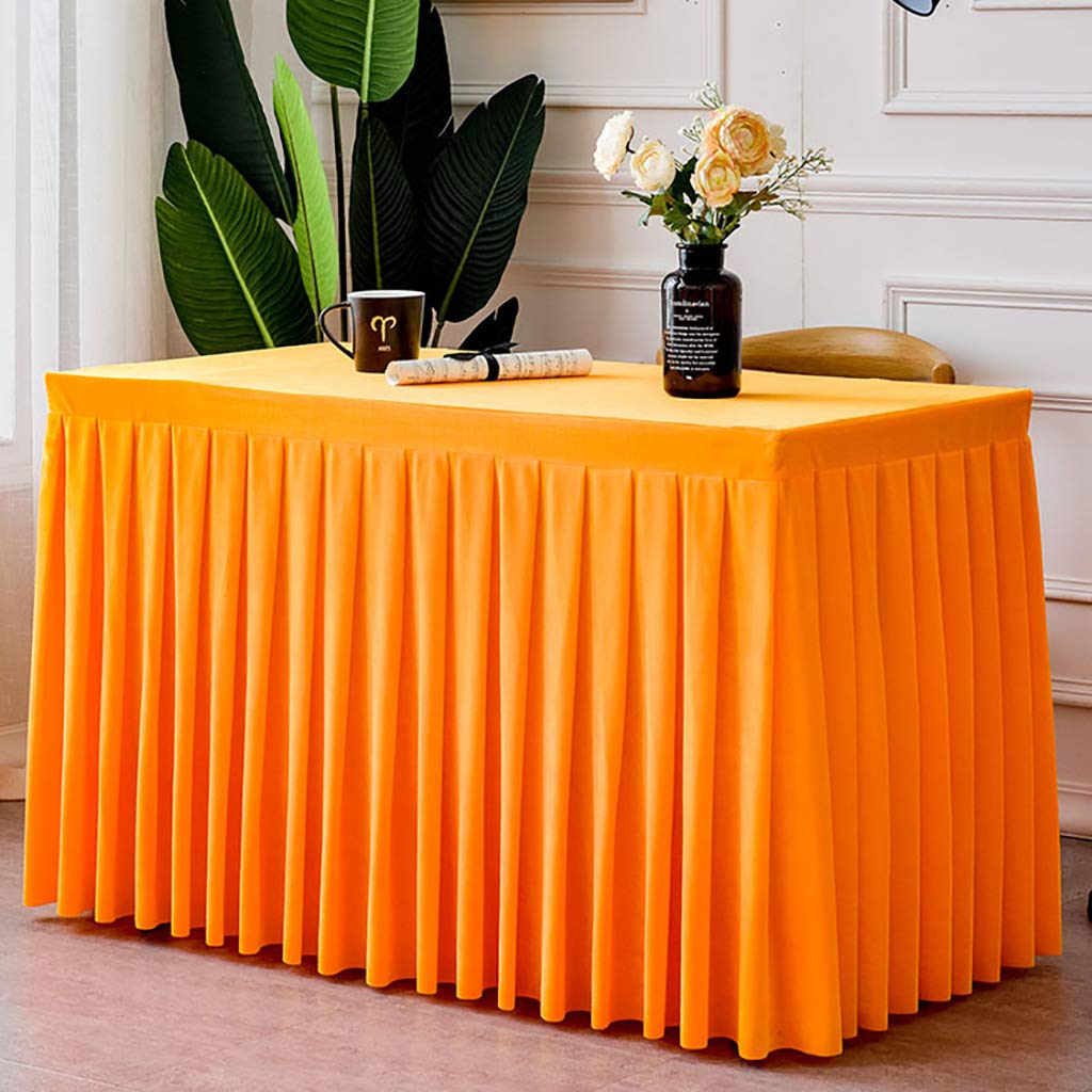 Nappe plissée élégante et infroissable pour table rectangulaire de 4 à 8 couverts