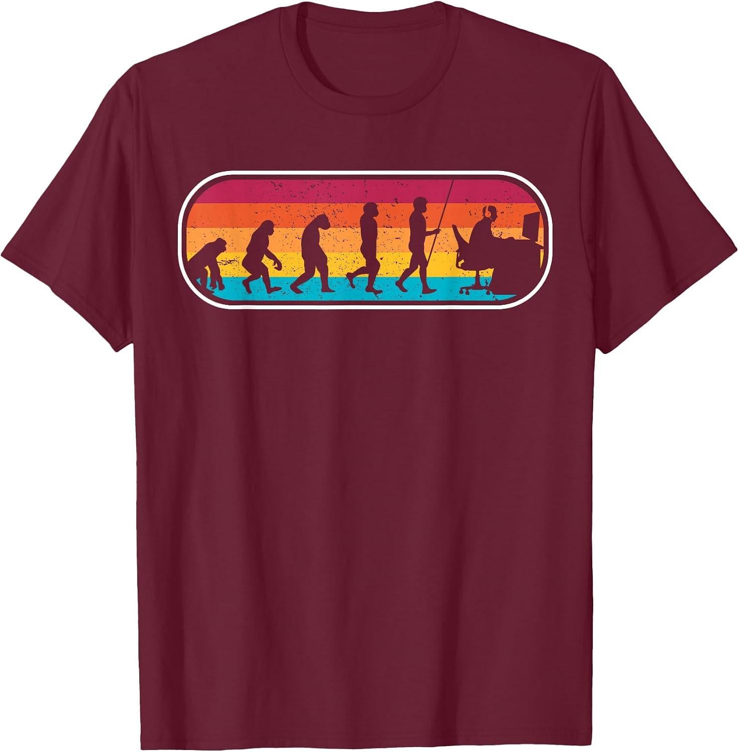 Evolution Gamer Computer Freak Geek Nerd PC Game T-Shirt