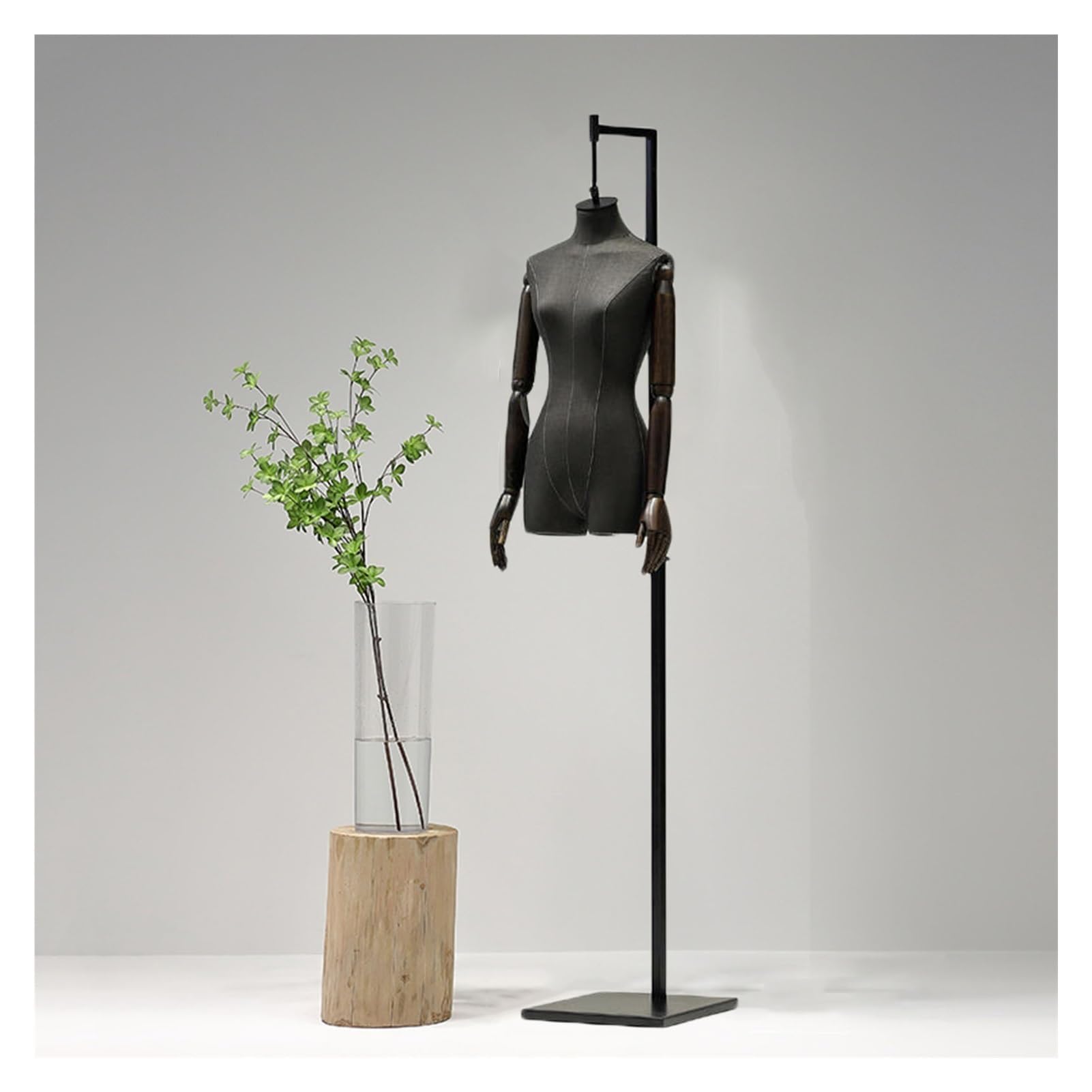 ITOSUI Adjustable Mannequin Torso Display for Tailoring & Retail, Detachable Dress Form Dummy, Height 47”-71”, Ideal for Seamstresses & Clothing Shops, Unisex Design