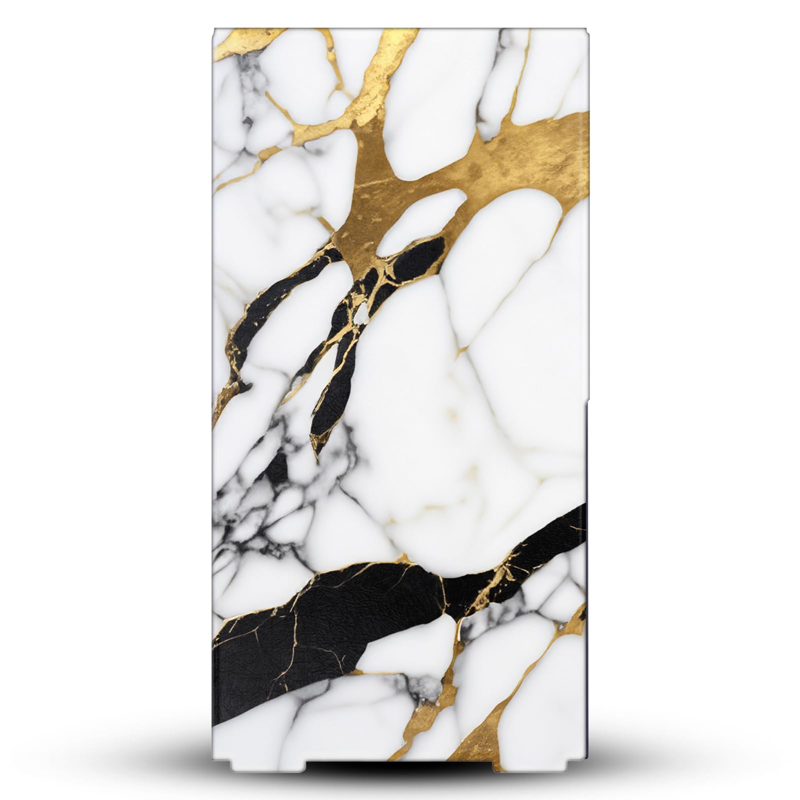 Head Case Designs WeiÃŸ, Gold Und Schwarz Marmor Spielekonsolen Wickeln kompatibel mit Xbox Series X