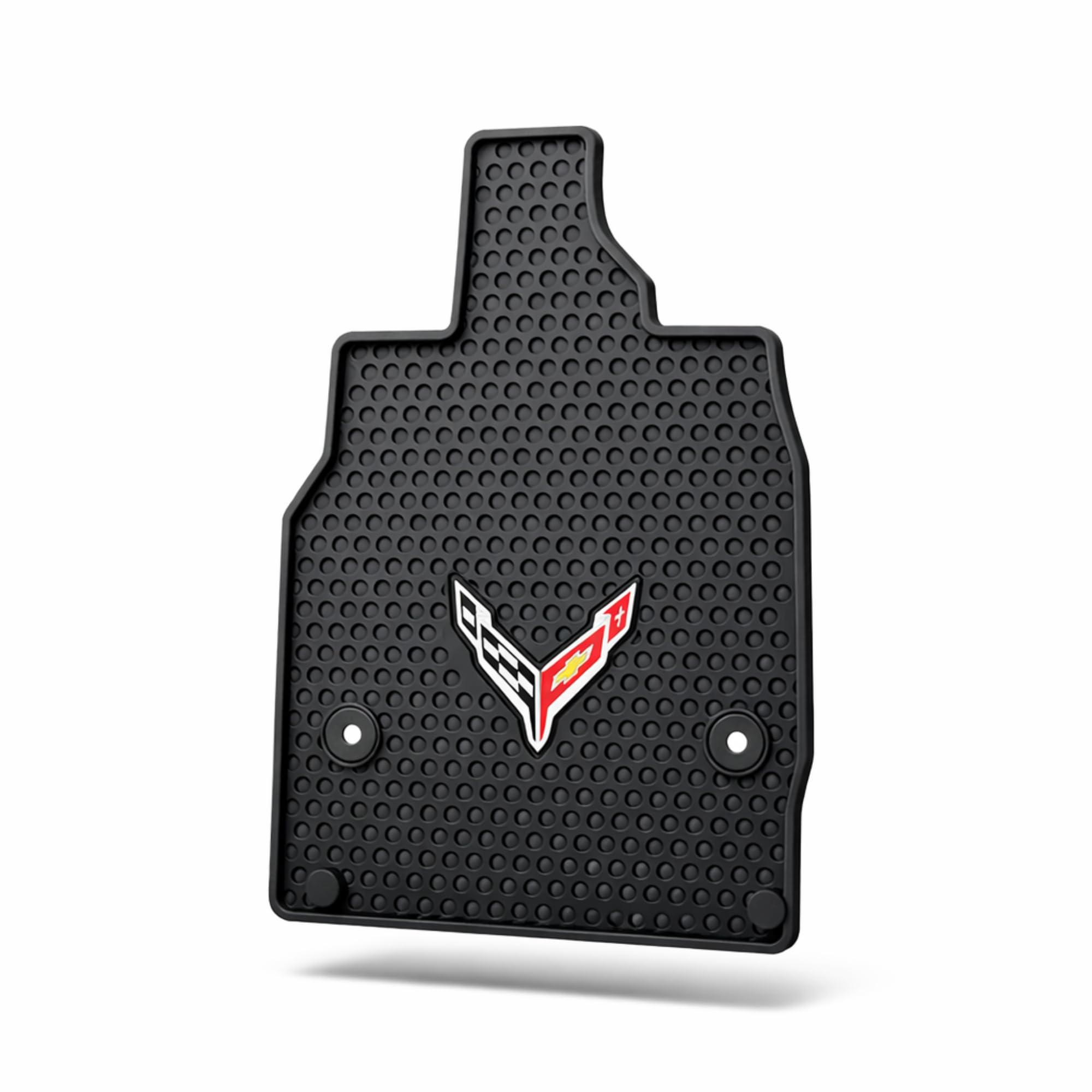 Lloyd Mats Custom Fit All-Weather Rubber Floor Mats for 2020-2025 Chevy Corvette C8 Excludes E-RAY 2PC Front