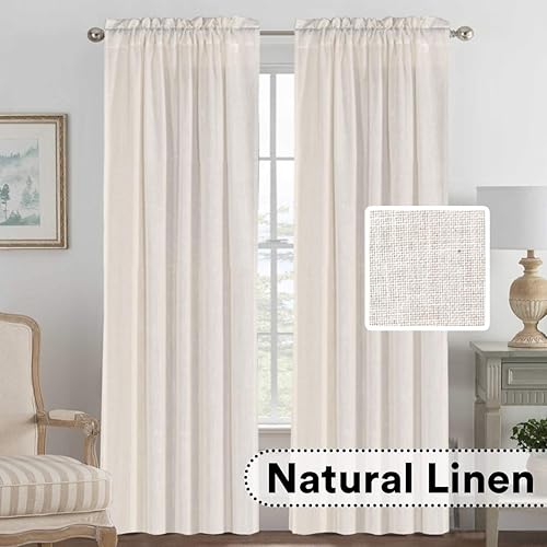 Linen Curtains Amazon Com
