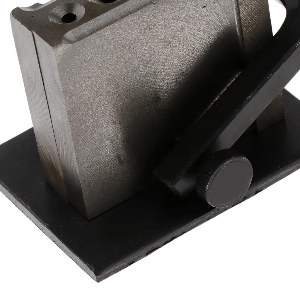 misppro Runde Edelmetall-Gießform Schmelzform Barren für Bar Gold Silber Guss - Schwarz, 4 Löcher