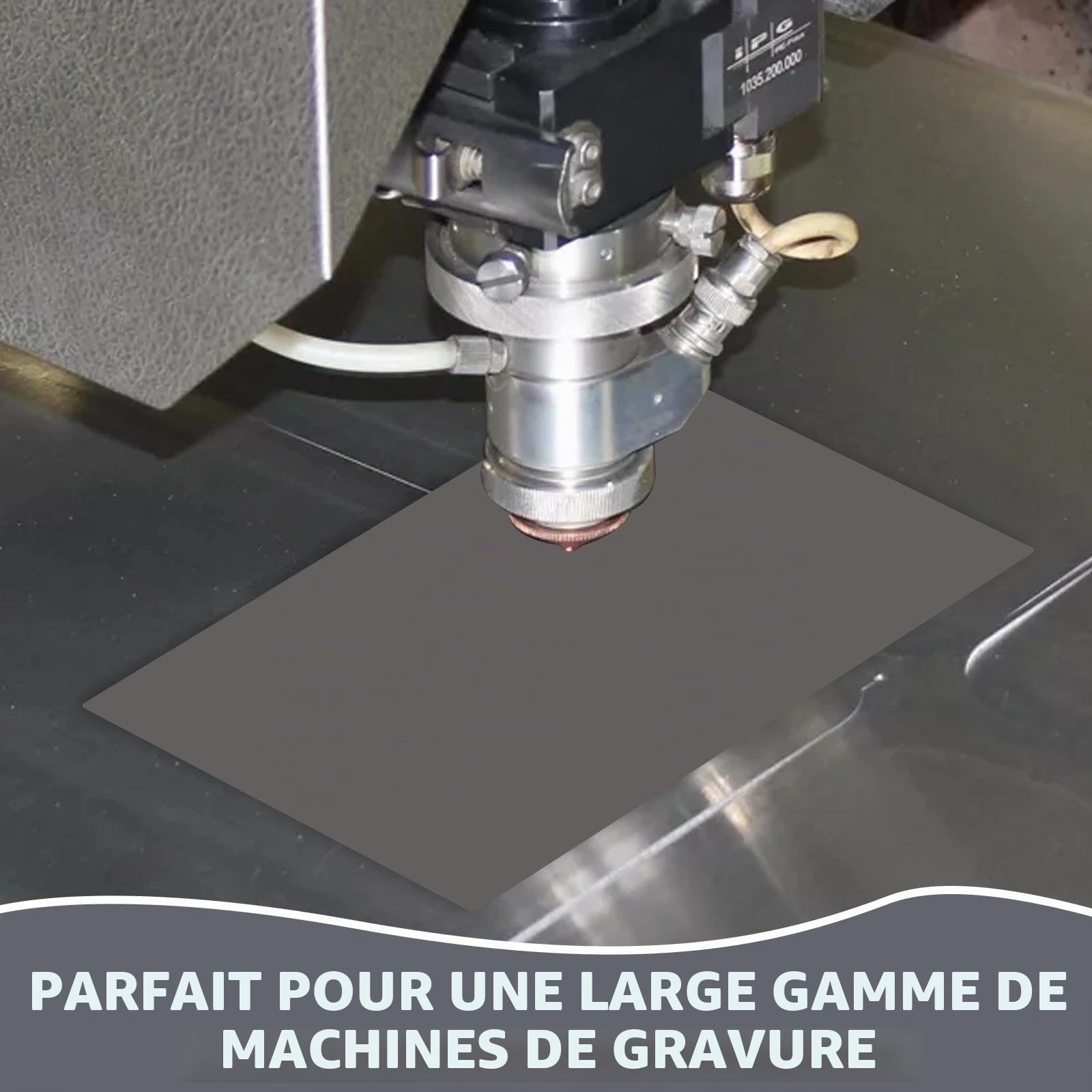 Lot de 2 Feuilles en Caoutchouc pour Tampons Laser A4 30x21cm 2,3mm d'Épaisseur Gomme à Graver Feuilles Tampon en Caoutchouc pour Machines de Gravure de Timbres Artisanaux de Bricolage (Gris)