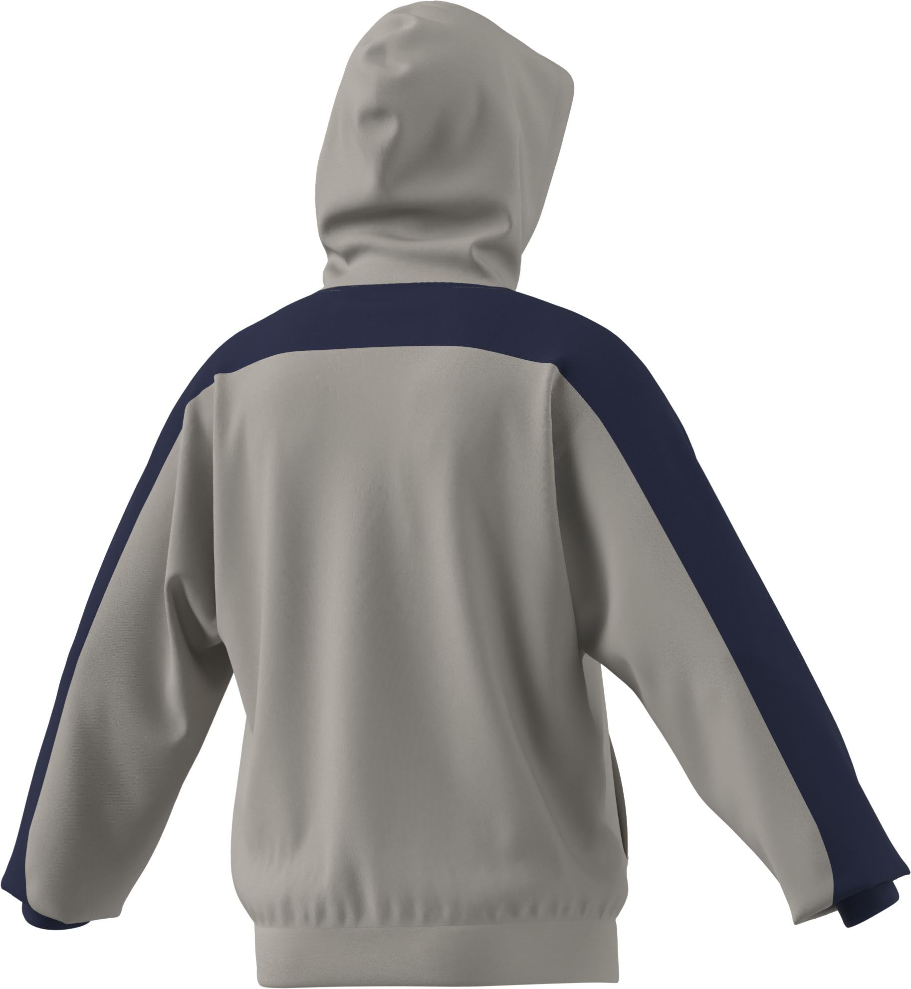 adidas heren COLLEGIATE FLEECE HOODIE, wonder alumina/dark blue, XXL Tall