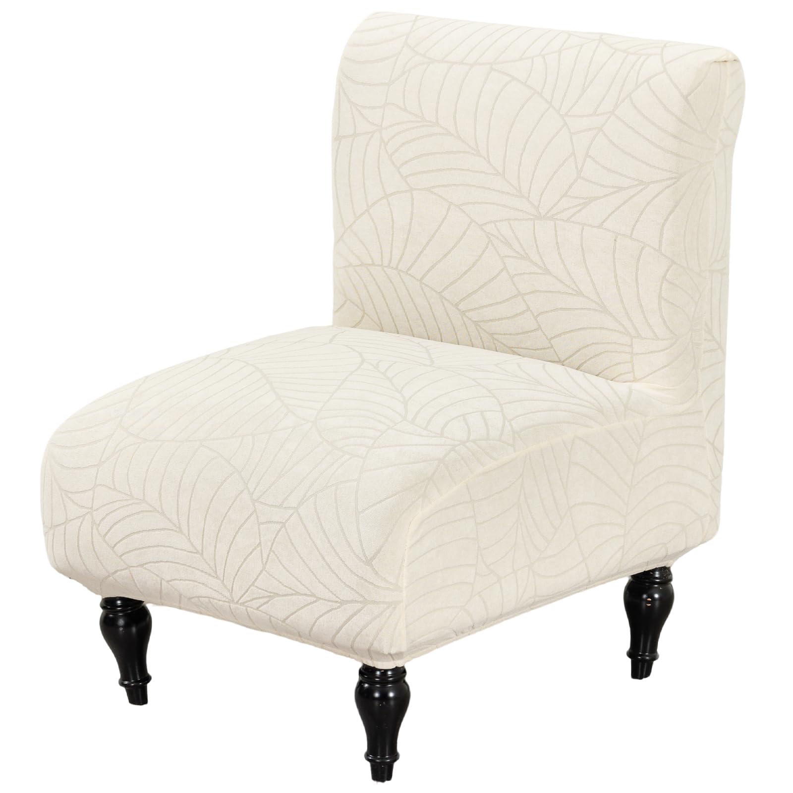 Armless Accent Chair Cover Slipcover for Living Room,Beige