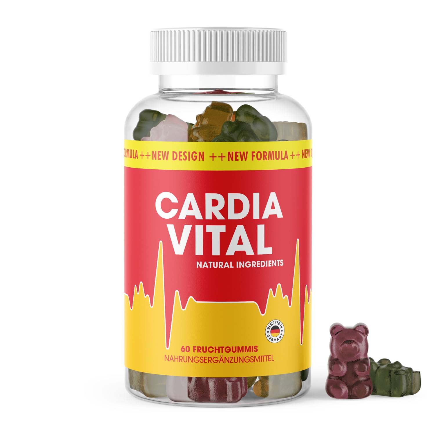 Cardiavital Fruchtgummies | Ideal begleitend für dein Ziel | für Männer & Frauen | Inhalt 60 Gummies