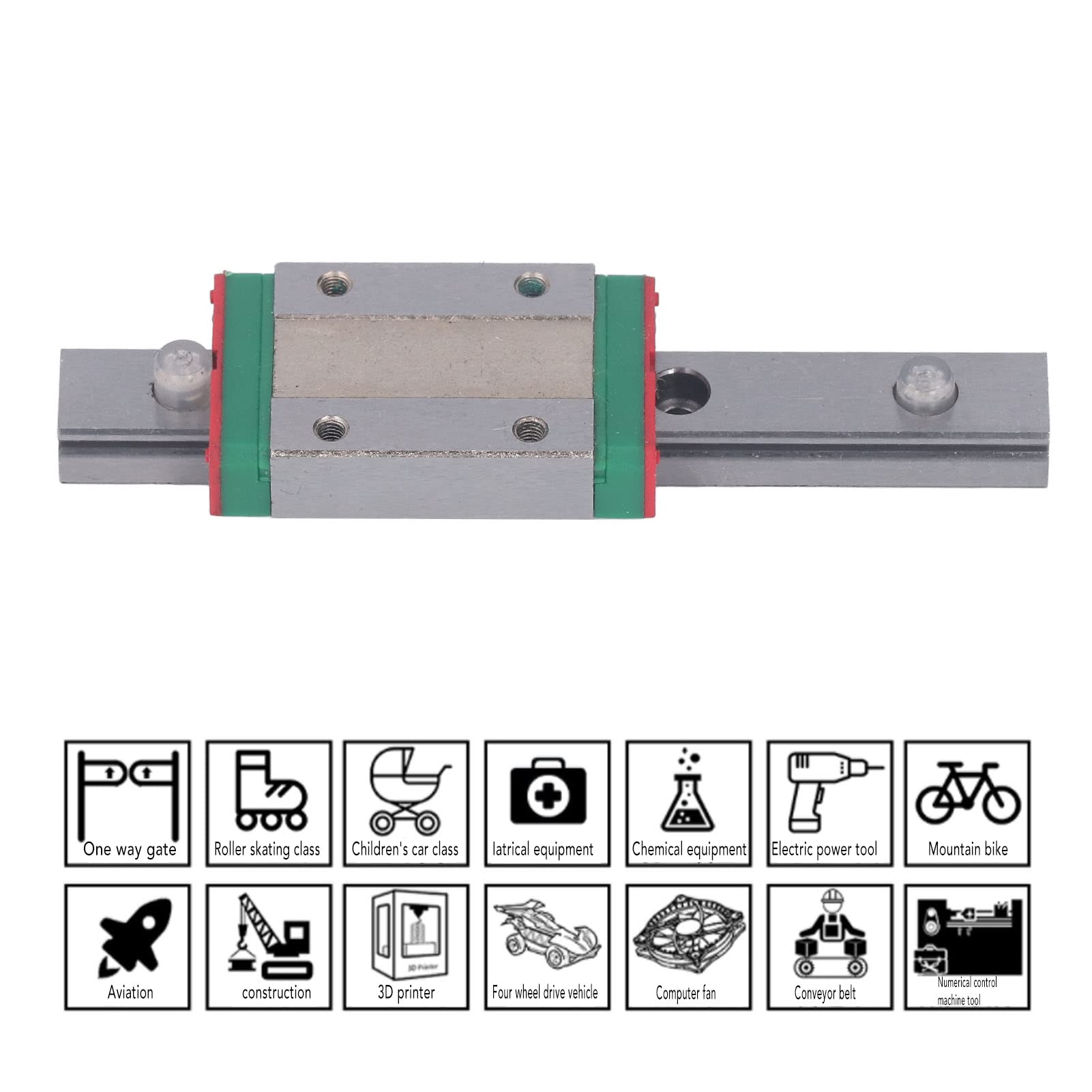 Linear Motion Rail Bearing Linear Motion Rail Bearing Block, Linear Motion Bearing Block Block CNC Slide Bushing Linear Motion Machinery Slide Bushing 3D Printing Accessories