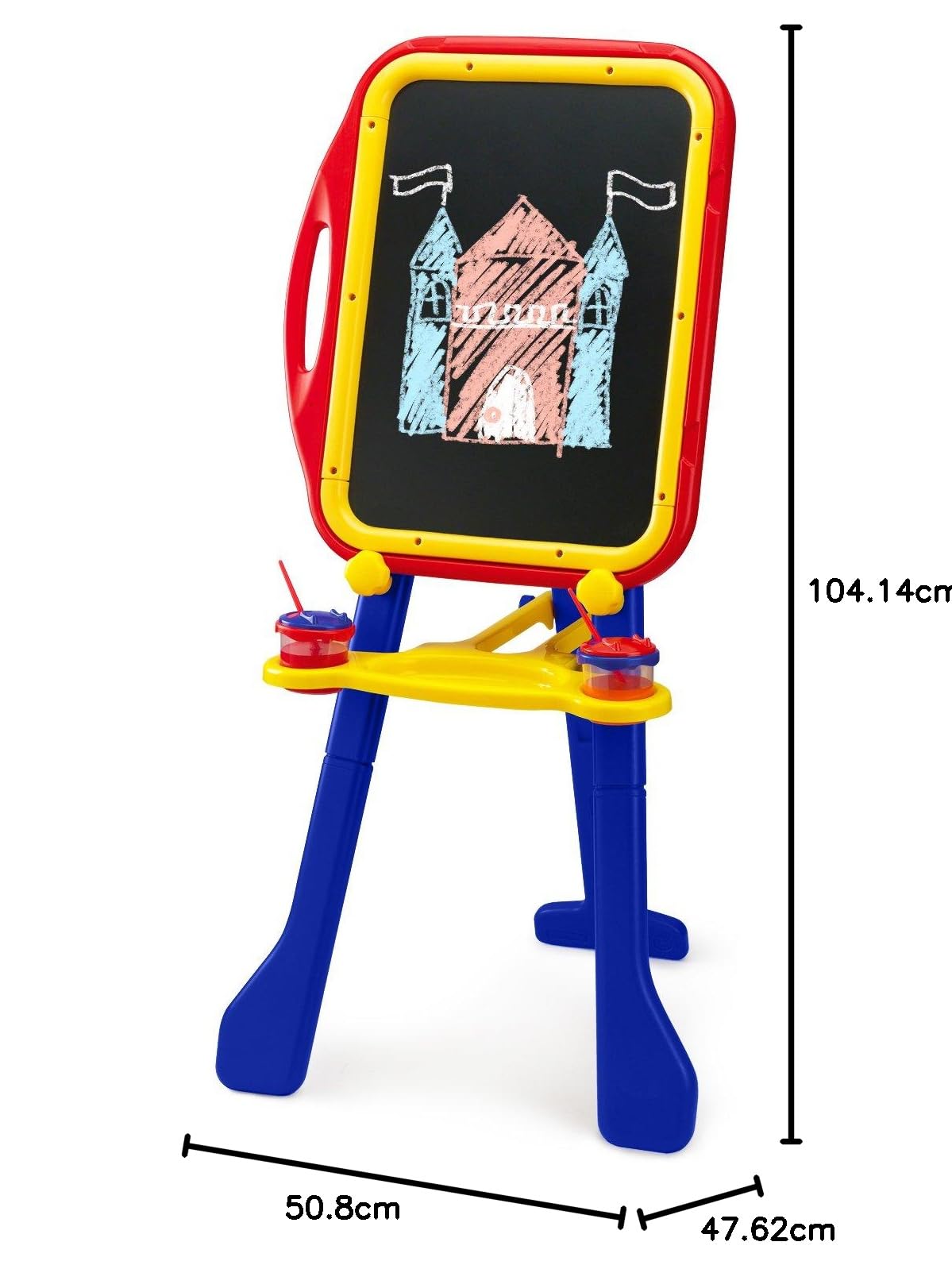 Crayola - Chevalet ardoise sur pied double surface : Blanche magnétique