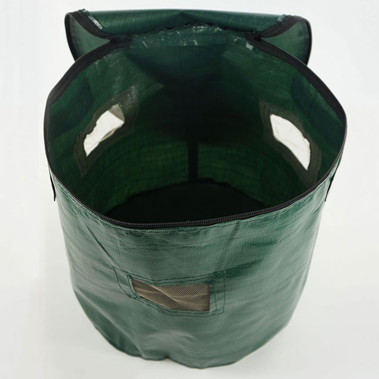 Bidone per Compost Pieghevole da 2 Pezzi, Sacco per rifiuti da Giardino, Sacco per rifiuti Riutilizzabile per Foglie da Giardino per impieghi gravosi,34 Gallon