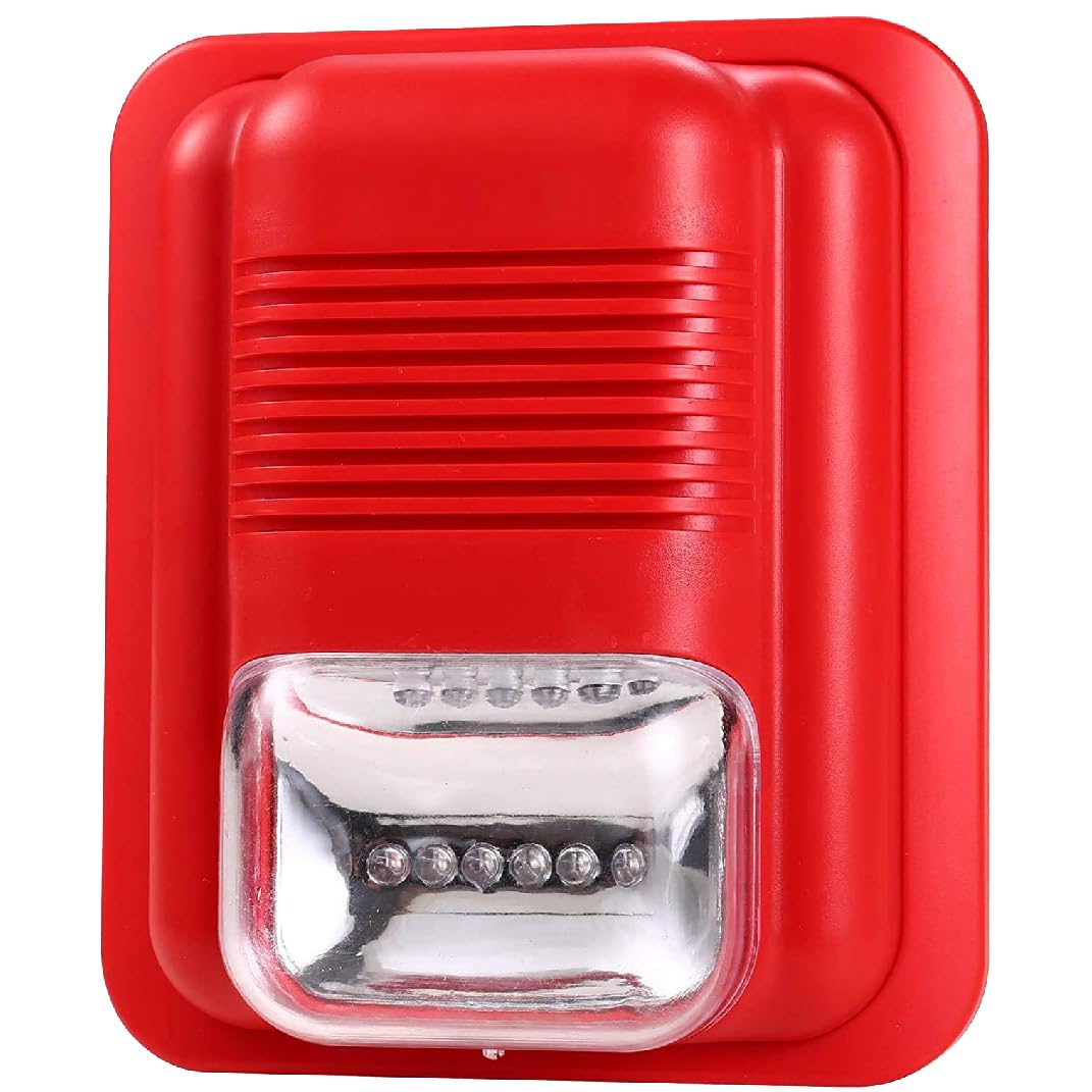 Uhppote Light Sound And Fire Alarm Warning Strobe Siren Horn Alert Safety System Sensor