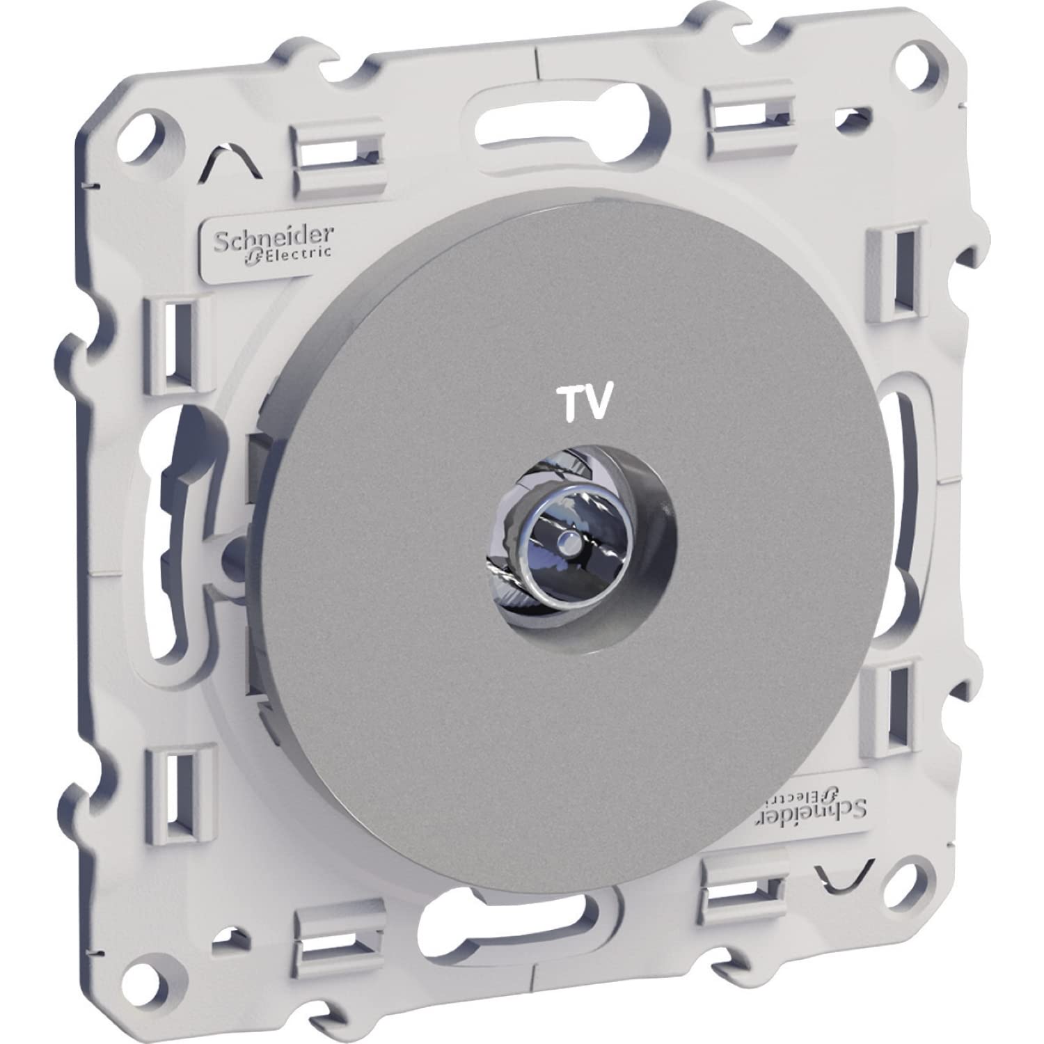 Schneider Electric Odace S530445 TV Socket Aluminium - Image 2