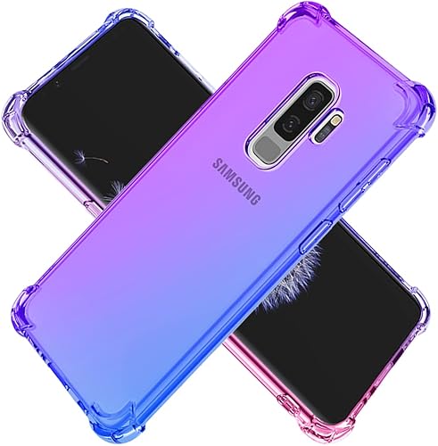 Miniatura 1 de Funda de teléfono para Galaxy S9+, Samsung S9 Plus G965U, fibra de carbono, a prueba de golpes, resistente a los arañazos, TPU suave, contraportada