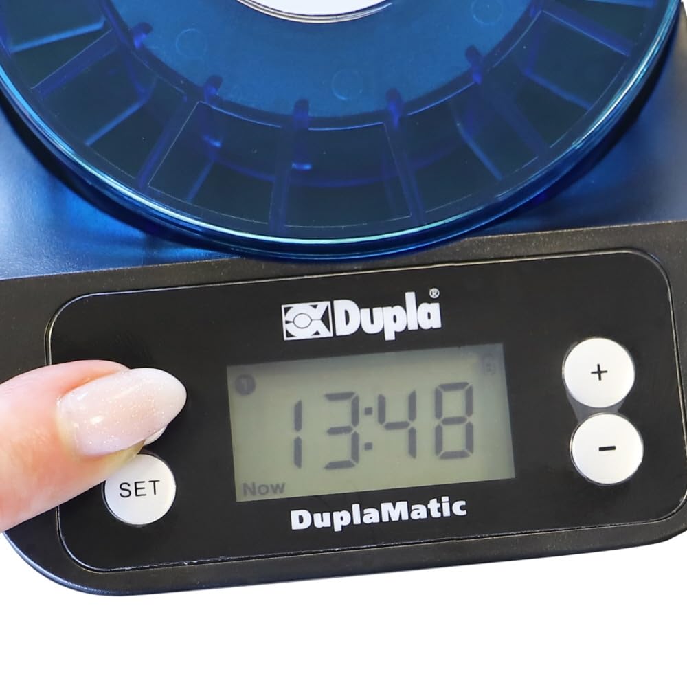 Dupla DuplaMatic I programowalny automat do karmy dla akwariów I dozownik karmy dla ryb do 6 karm dziennie I pojemność 60 ml I dozownik pokarmu do akwarium
