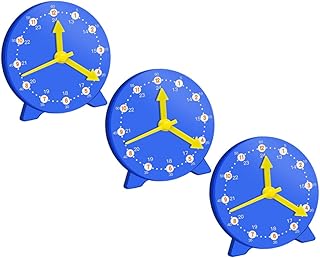 TOYANDONA 3 Peças Modelo De Relógio Auxiliares De Ensino Suprimentos De Ensino Aprender A Contar O Tempo Ferramenta De Ensino Relógio De Ensino De Tempo Relógio De Brinquedo Infantil