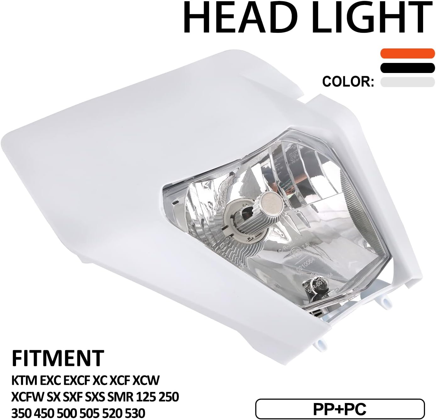 AnXin Dirt Bike LED Headlight,Motorcycle Head Light Kit Universal for EXC SXS SX EXC XC XCF XCW XCFW SXF SMR MX EGS 50-525 2018-2025 Enduro Supermoto White