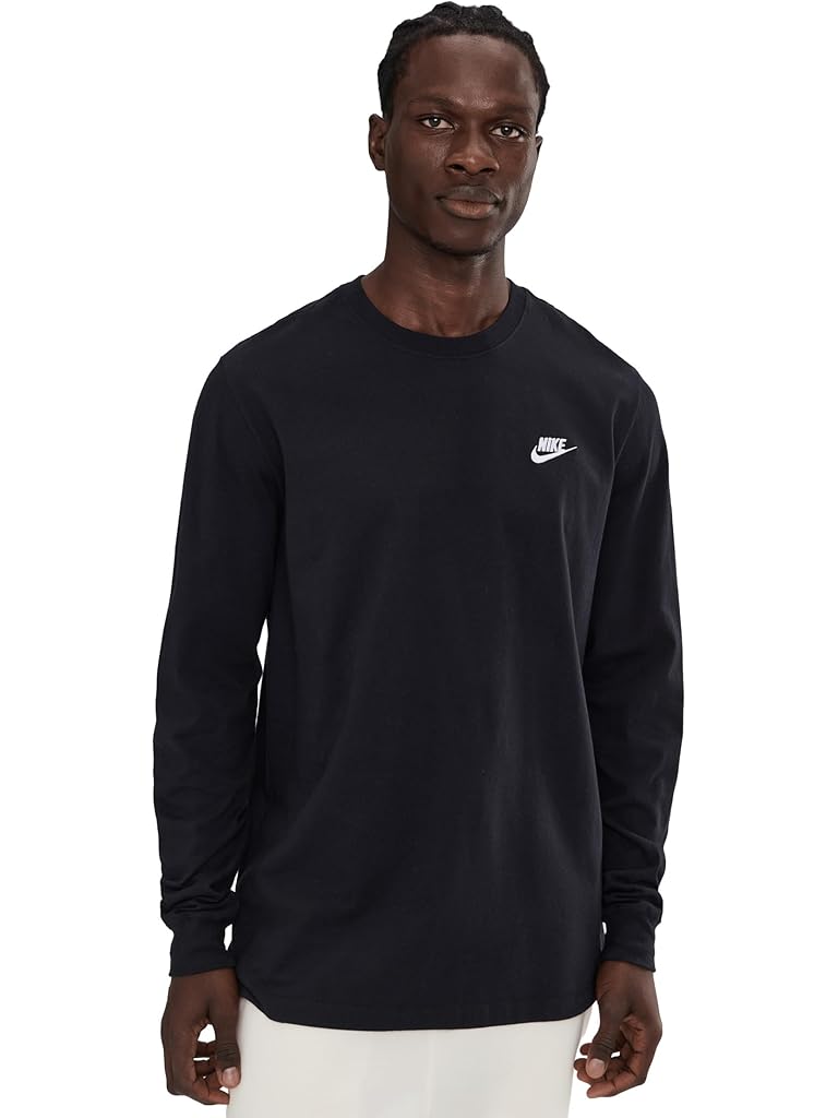 Gray Nike NSW Tee Long Sleeve Embroidered Futura