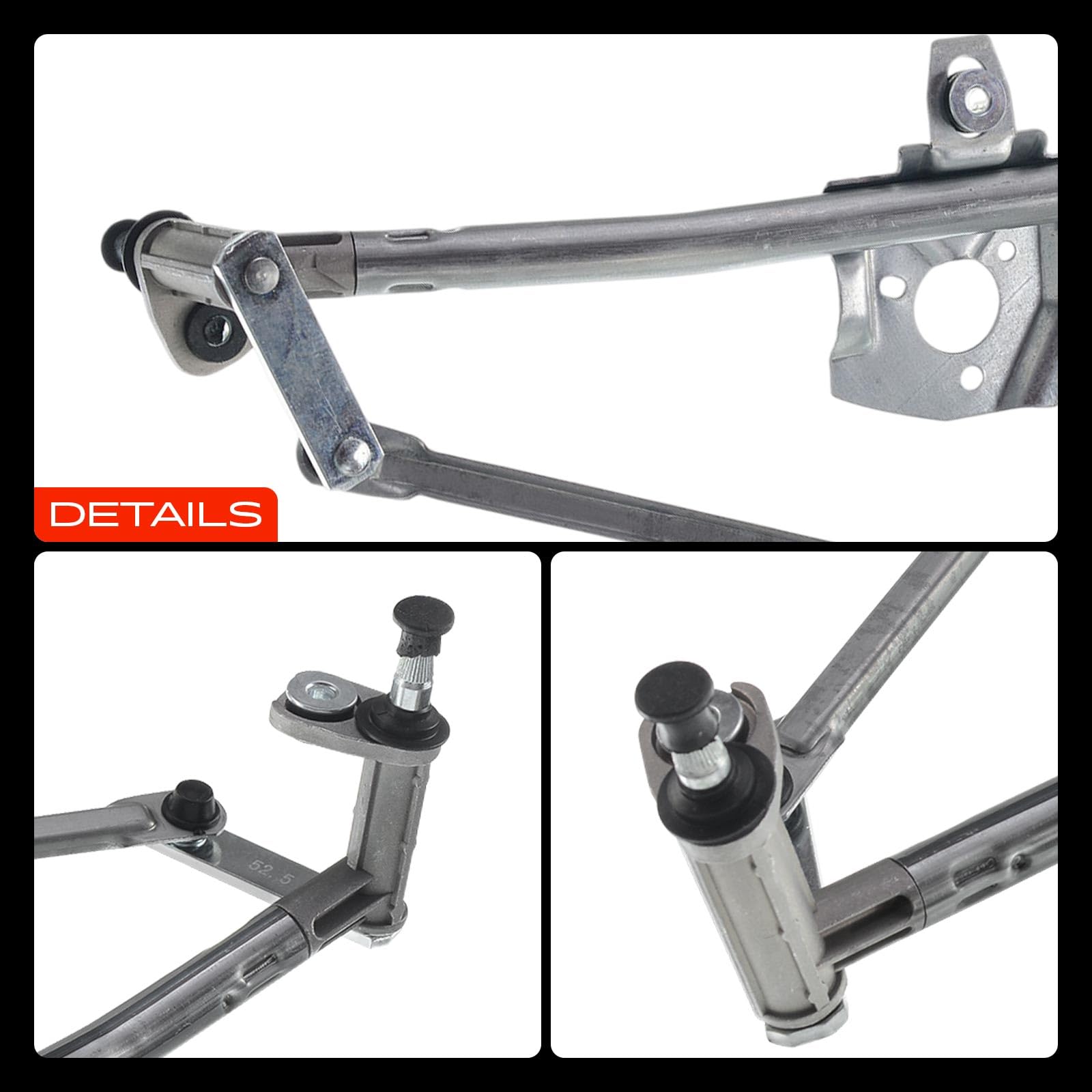 Frankberg Asta tergicristalli Suppoto tergicristalli anteriore Compatibile con Golf IV 1J1 A3 8L1 Golf IV Variante 1J5 O.c.t.a.v.i.a I Combi 1U5 B.o.r.a 1J2 Replace# 1U1955603C