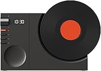 Vista 1 de Altavoz Bluetooth retro, tocadiscos vintage, altavoz Bluetooth, altavoz fonógrafo clásico a la antigua, tocadiscos, regalo creativo de aspecto lindo