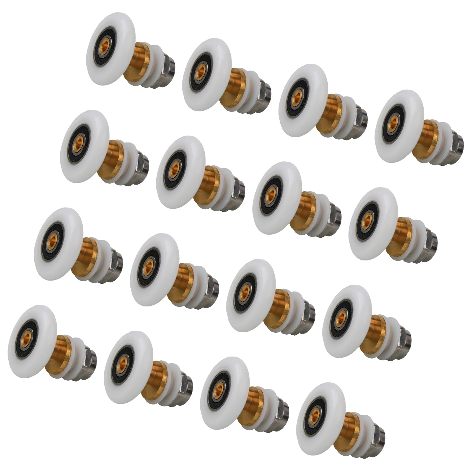 Yhplxyuus Multicolor Upgrades Shower Door Roller Set Glass Door Pulleys Rusts Resistant Easy Glides For Glass With Heights Adjustability Wear Resistant Hardware