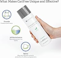 Vista 6 de CariFree Enjuague de mantenimiento, sabor a menta, enjuague bucal con flúor anticaries recomendado por dentistas, previene la caries oral, refresca