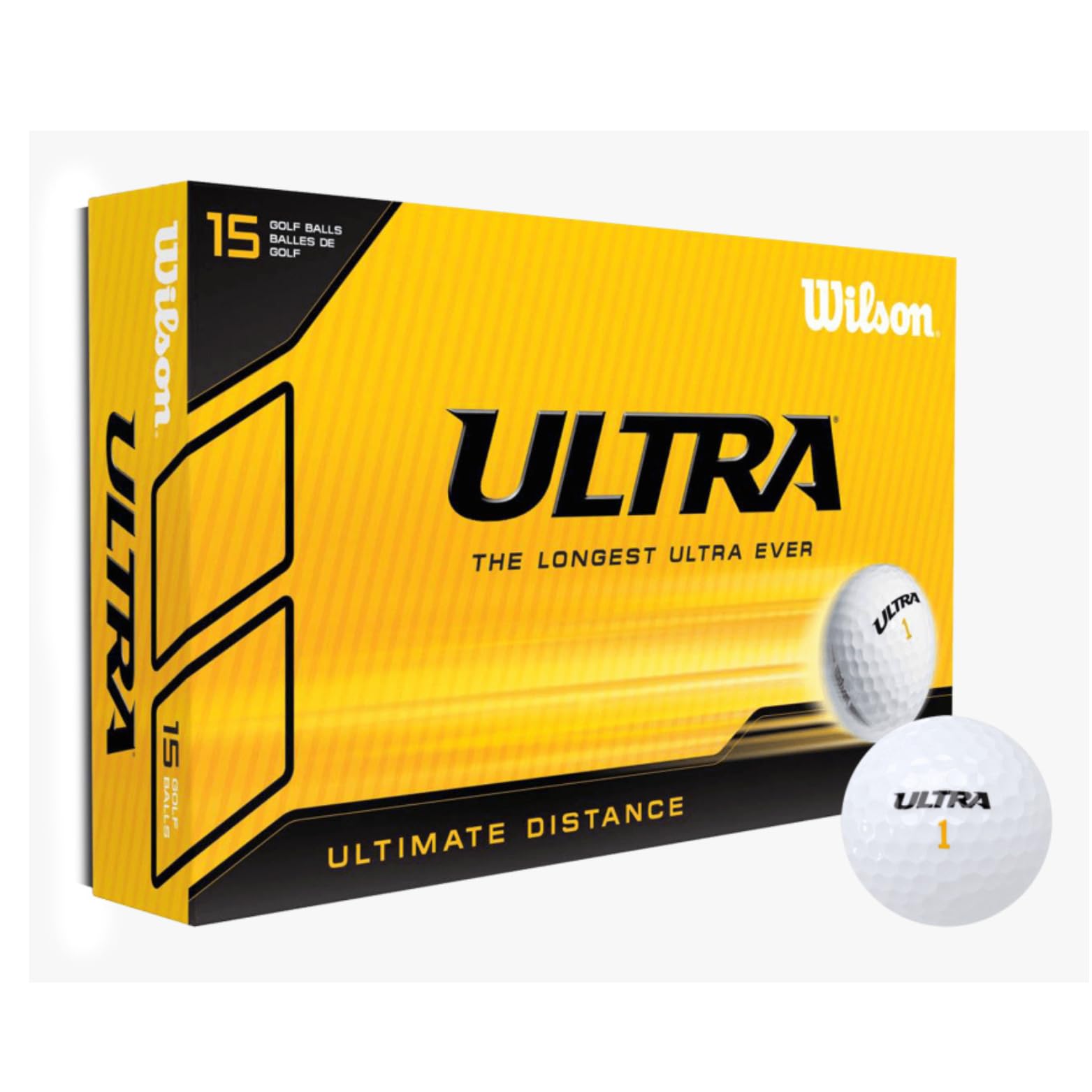 Juego de pelotas de golf con iniciales personalizadas, 3 pelotas de golf Wilson y 3 tees en caja de regalo, color blanco