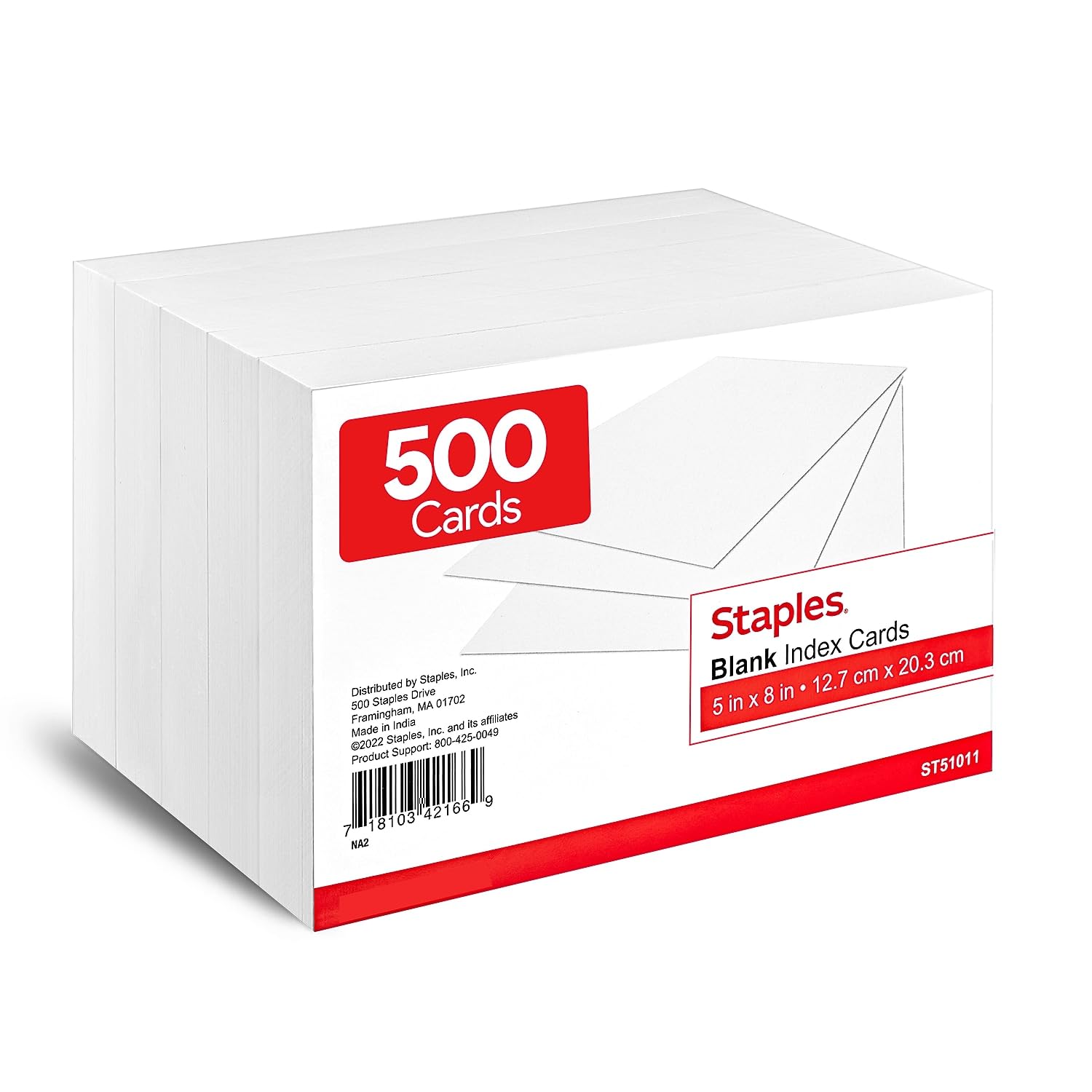 Amazon.com : Staples Index Cards, 5
