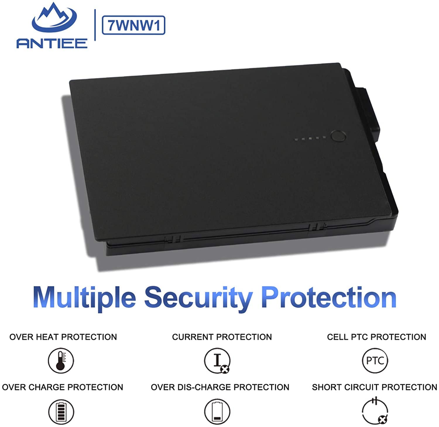 ANTIEE Compatible with 7WNW1 DELL Latitude 5420 5424 Rugged Latitude 7424 Rugged Extreme Series Laptop battery DMF8C 0DMF8C GK3D3 0GK3D3 11.4V 4342mAh 3-Cell