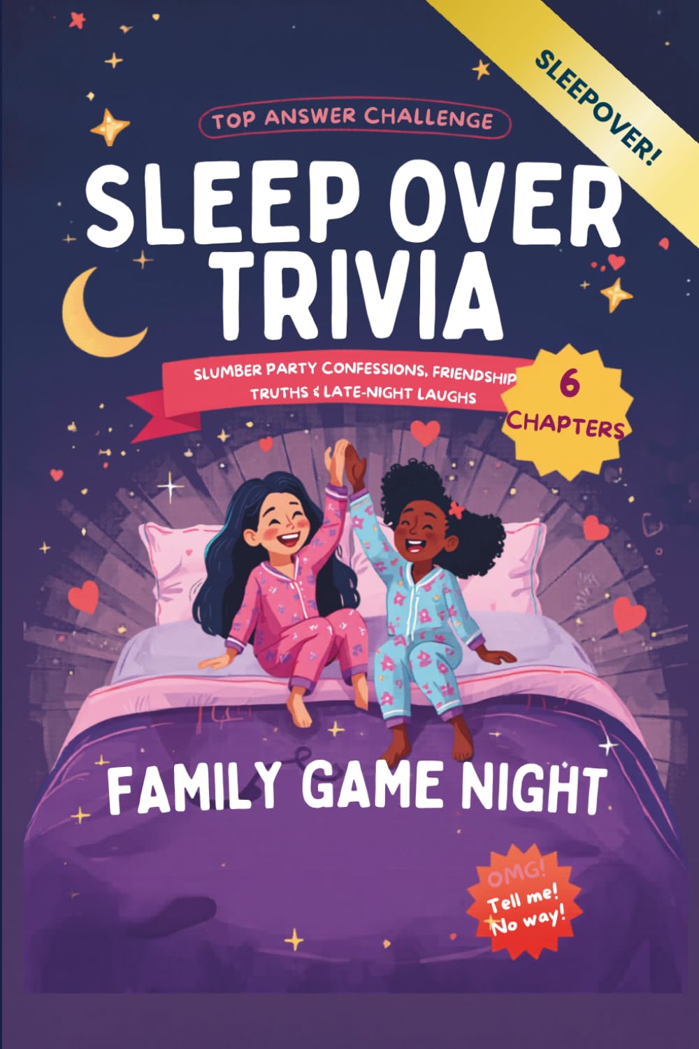 Family Game Night Trivia Book for Smart Kids Ages 8-12: Sleepover Edition: 120 Survey Questions for Kids — Guess the Top Answer! Slumber Party ... Laughs (Kids Trivia Together Time Series)