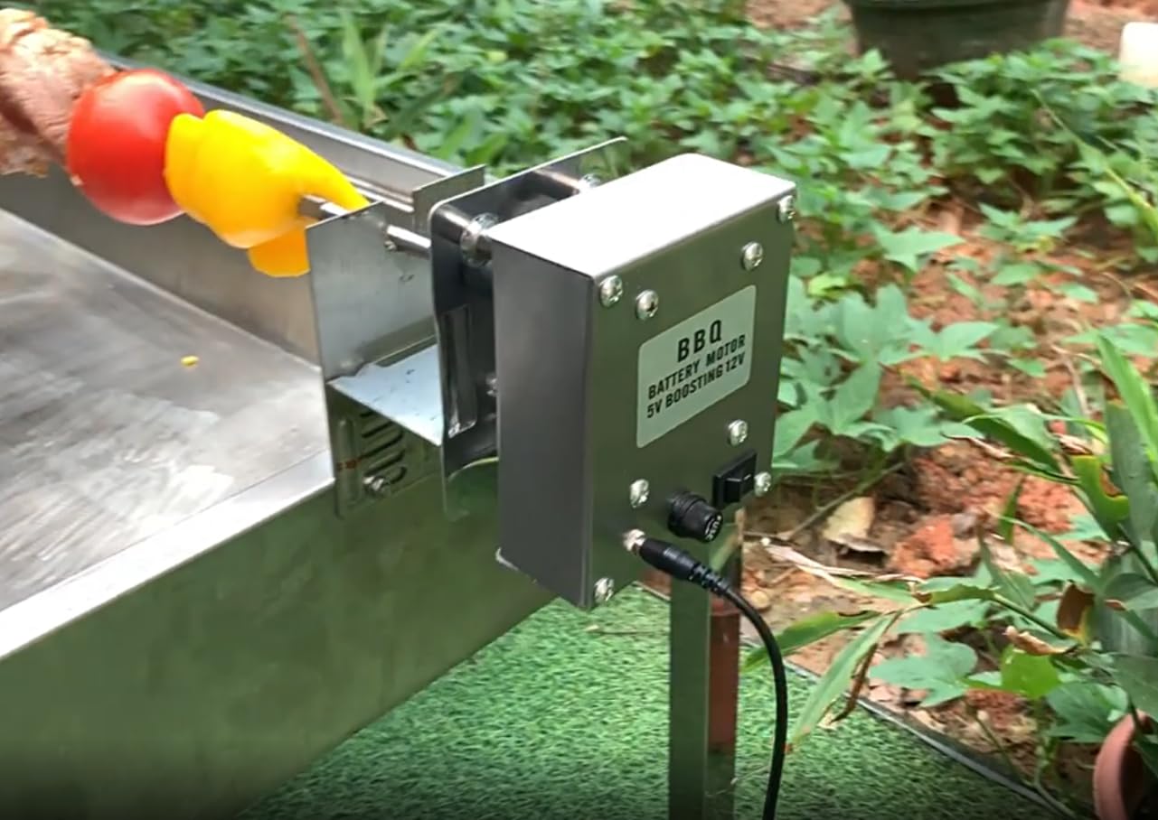 ZPSHYD Motore per Griglia, Motore per Girarrosto con Griglia Rotante a Coppia Elevata (12 V, 70 kg), Motore in Acciaio Inossidabile per Griglie per Girarrosto di Grandi Dimensioni
