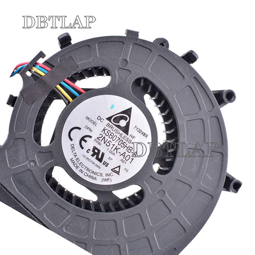 Ventilatore Compatibile per KSB0705HB-A 2N51K-A01 Ventilatore 5V 1.00A Ventilatore