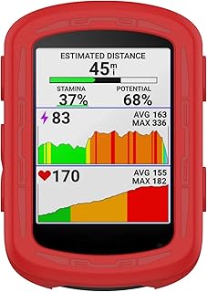 Fit for Garmin Edge 840 GPS Case Protector Cover, Colorful Soft Silicone Protective Case Bumper Sleeve Shell Accessories Frame for Garmin Edge 540/840 GPS Bike Computer (Red)