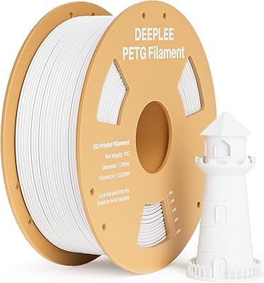 25 – DEEPLEE PETG 3D Printer Filament 1.75mm 1KG, Dimensional Accuracy +/- 0.02 mm, High Toughness & Impact Resistance PETG Filament Fits FDM 3D …