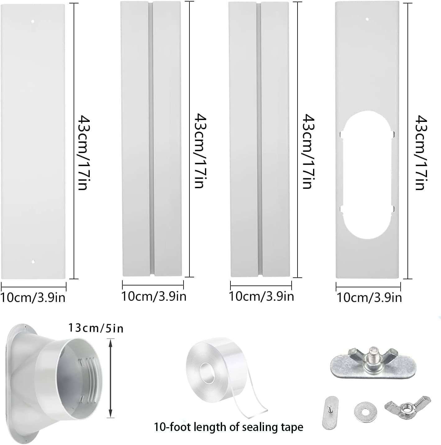 Buy Portable AC Window Kit with 5.1” Exhaust Hose for Sliding Window
