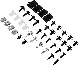 Mikinona 40 Peças Fixadores De Placa De Licença Para Peças De Carro Parafusos De Máquina Chassis Peças De Automóvel Parafuso De Placa De Licença Ferro Acessórios De Carro Motor