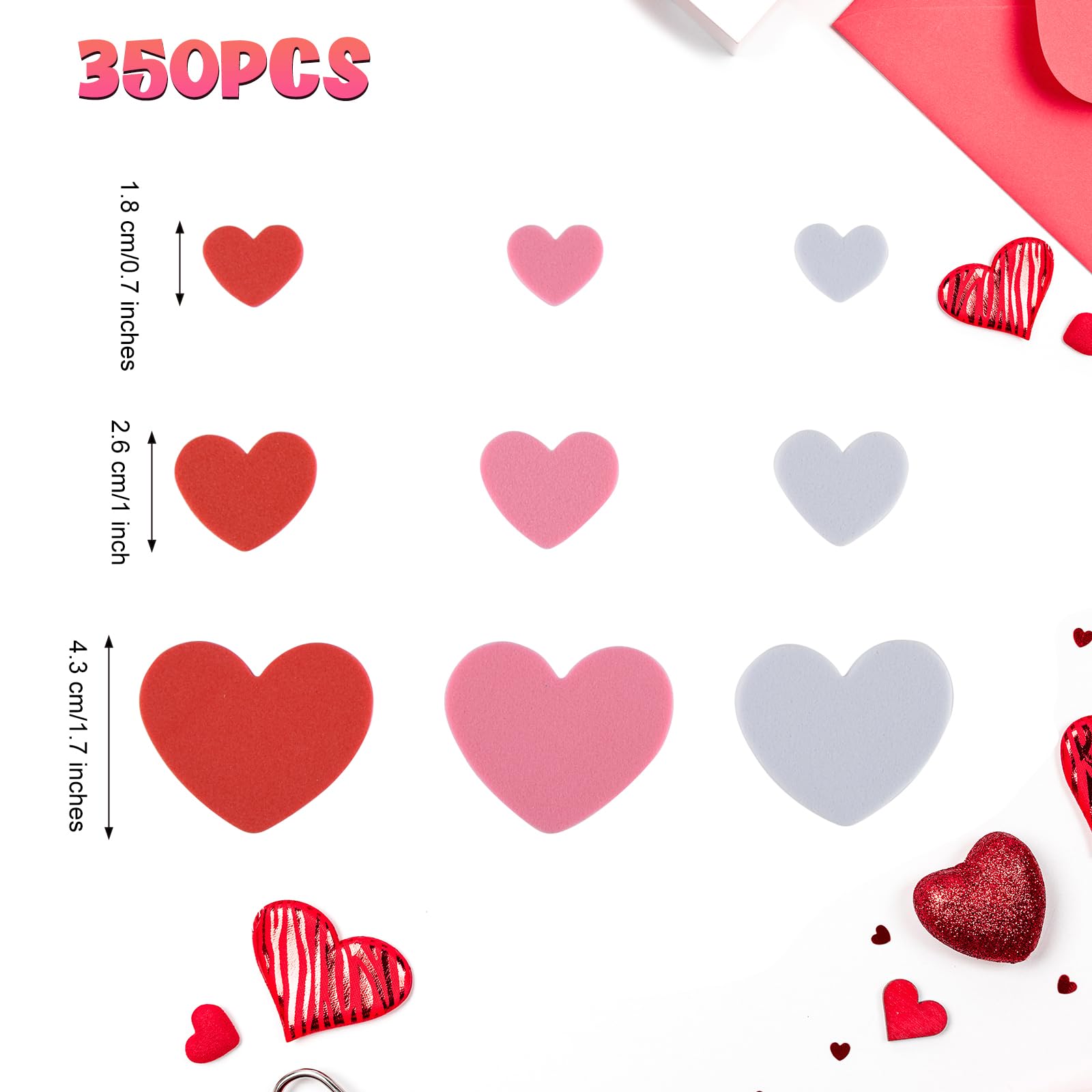Hart ballonnen valentijnsdag sticker