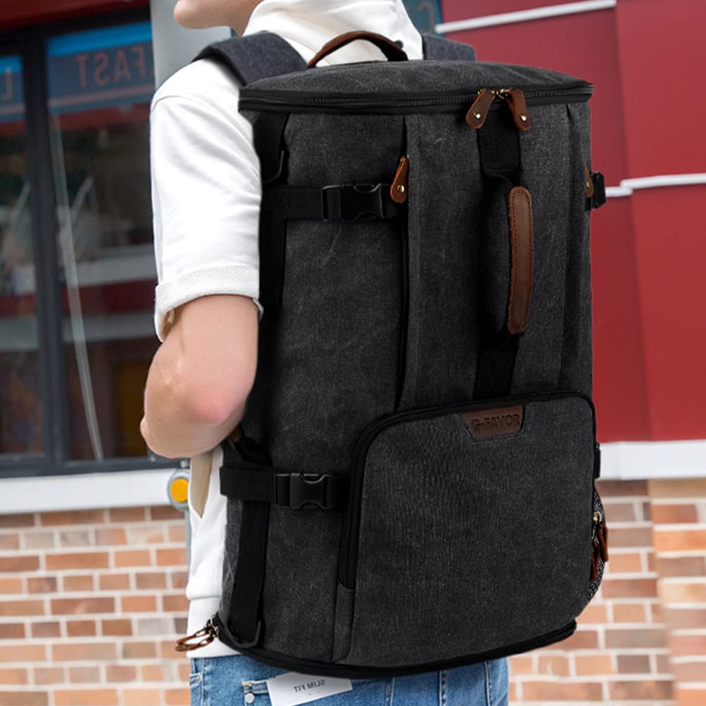 Buy GFAVOR 40L Travel Backpack, Vintage Canvas Rucksack Convertible