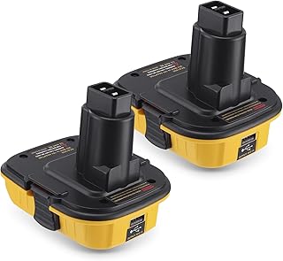 Magolin 2 Pack USB 20V Battery Adapter DCA1820 Replacement for Dewalt 18V Tools Convert 20V Lithium On Battery DCB204 DCB205 for 18V NiCad and NiMh Battery Tools