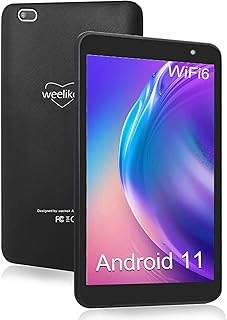 Android Tablet 8 inch, Reading Tablet, Quad-Core Processor, 2GB+32GB (Up to 256GB) Google Tablet PC with WiFi 6, Bluetooth, 3500 mAh Battery, 1280x800 IPS HD Touchscreen, Dual Camera, Black