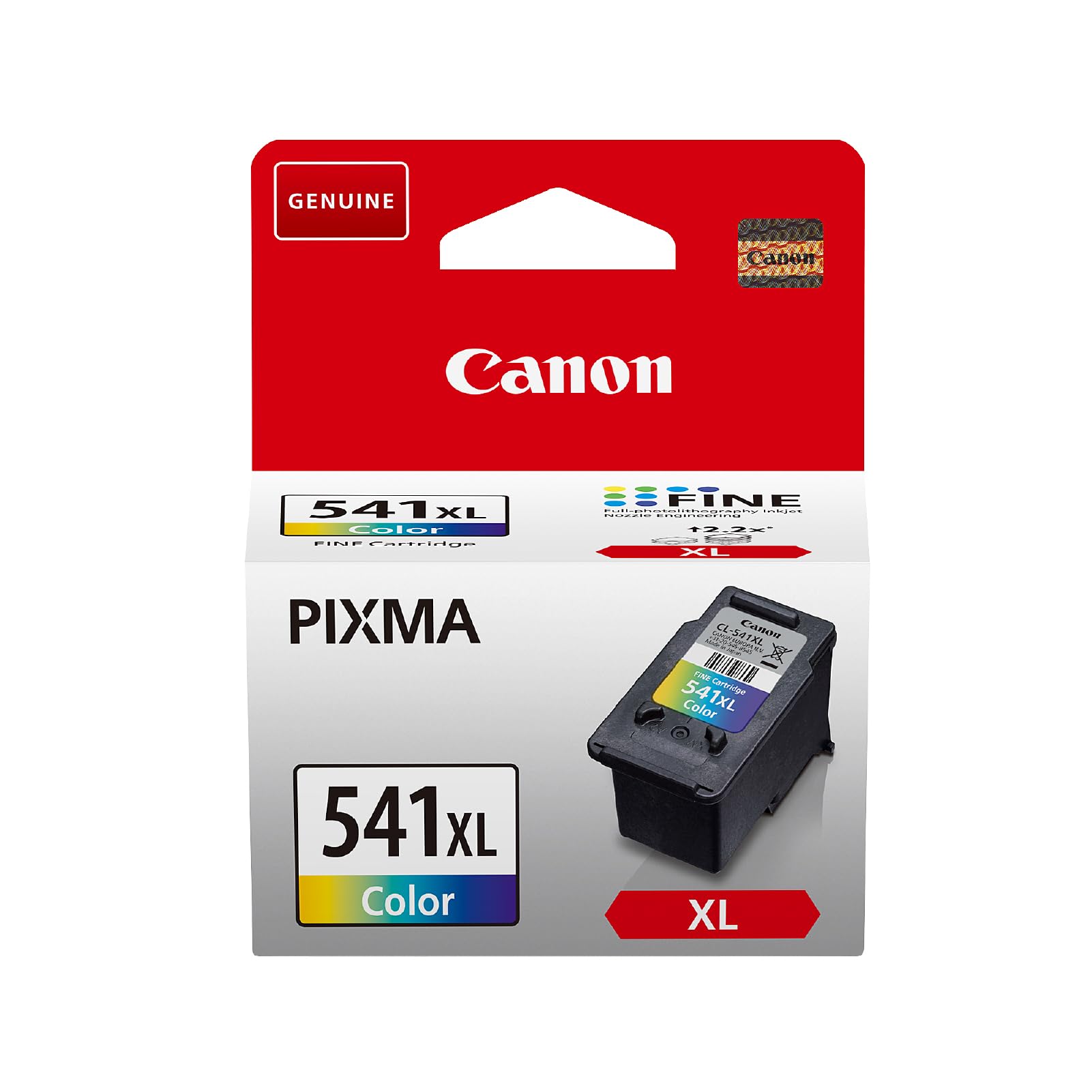 Canon CL-541XL, Cartucho de Tinta Original, Tamaño XL, Cartucho de Tinta Independiente Color, Impresión de Calidad, Embalaje Sostenible, Compatible con Impresoras de Inyección de Tinta PIXMA-image