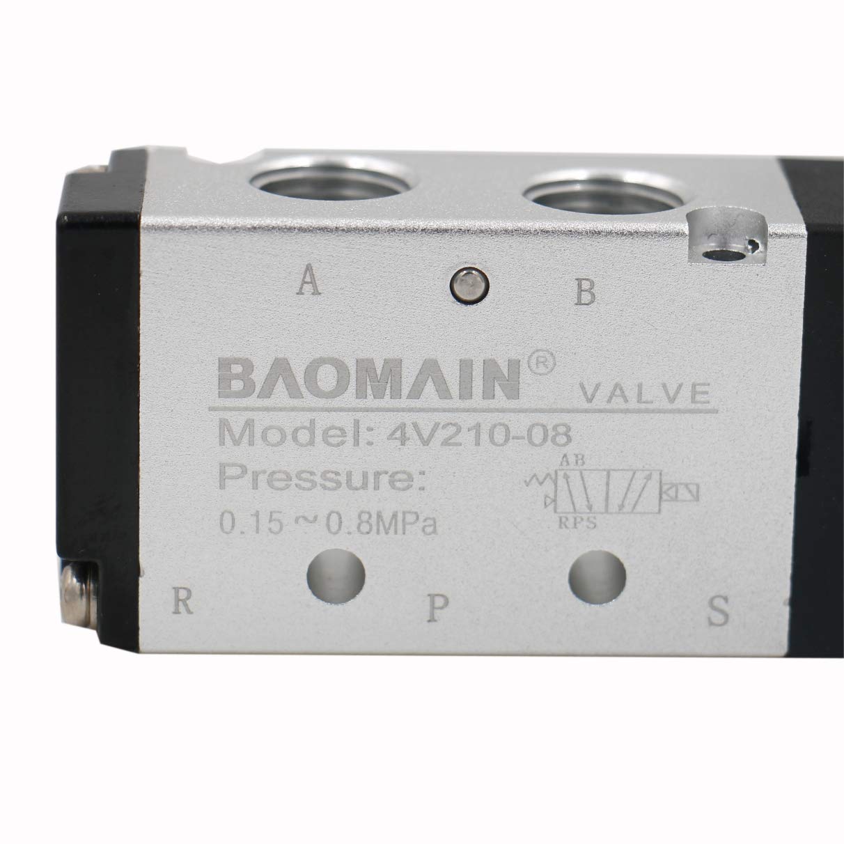 Elettrovalvola Pneumatica 4V210-08 DC 24V - 2 Posizioni 5 Vie, Con Raccordi Rapidi, Per Impianti Aria Compressa