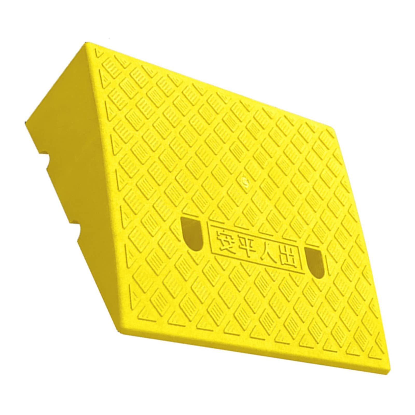 WORDFUN Rampas De Umbral Portátiles, 50 * 38cm Rampa De Acceso De Plástico, Rampas para Escalones, Altura 15-19cm Almohadilla De Rampa Antideslizantes, para Automóvil, Bicicleta, Motocicleta