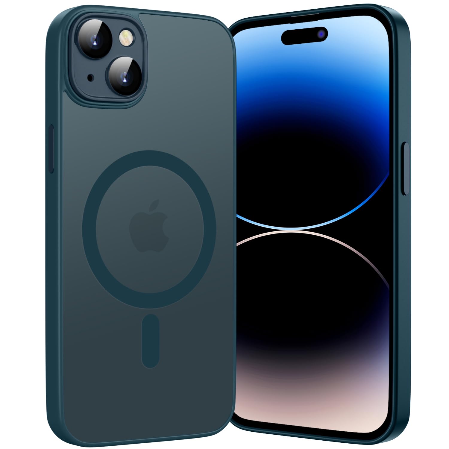 Custodia Silicone Morbido Per IPhone 13 Mini | Sottile Con Fodera In Microfibra E Catenella Inclusa, Antigraffio, Viola Scuro - 2