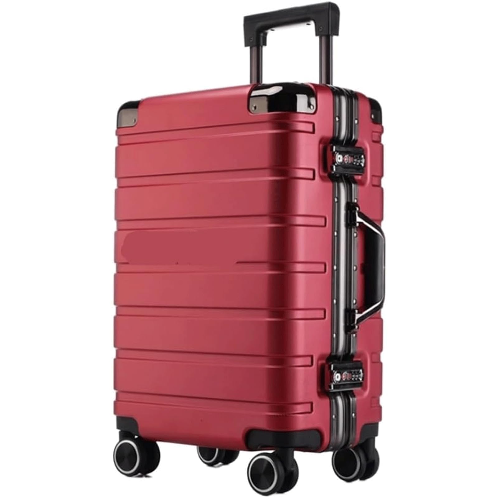 Maleta Maletas de Equipaje con Ruedas giratorias de Doble Fila, Cubierta de Carrito de Aluminio para Negocios, Cerradura de combinación TSA Dual portátil para Viaje Bolsas de Viaje