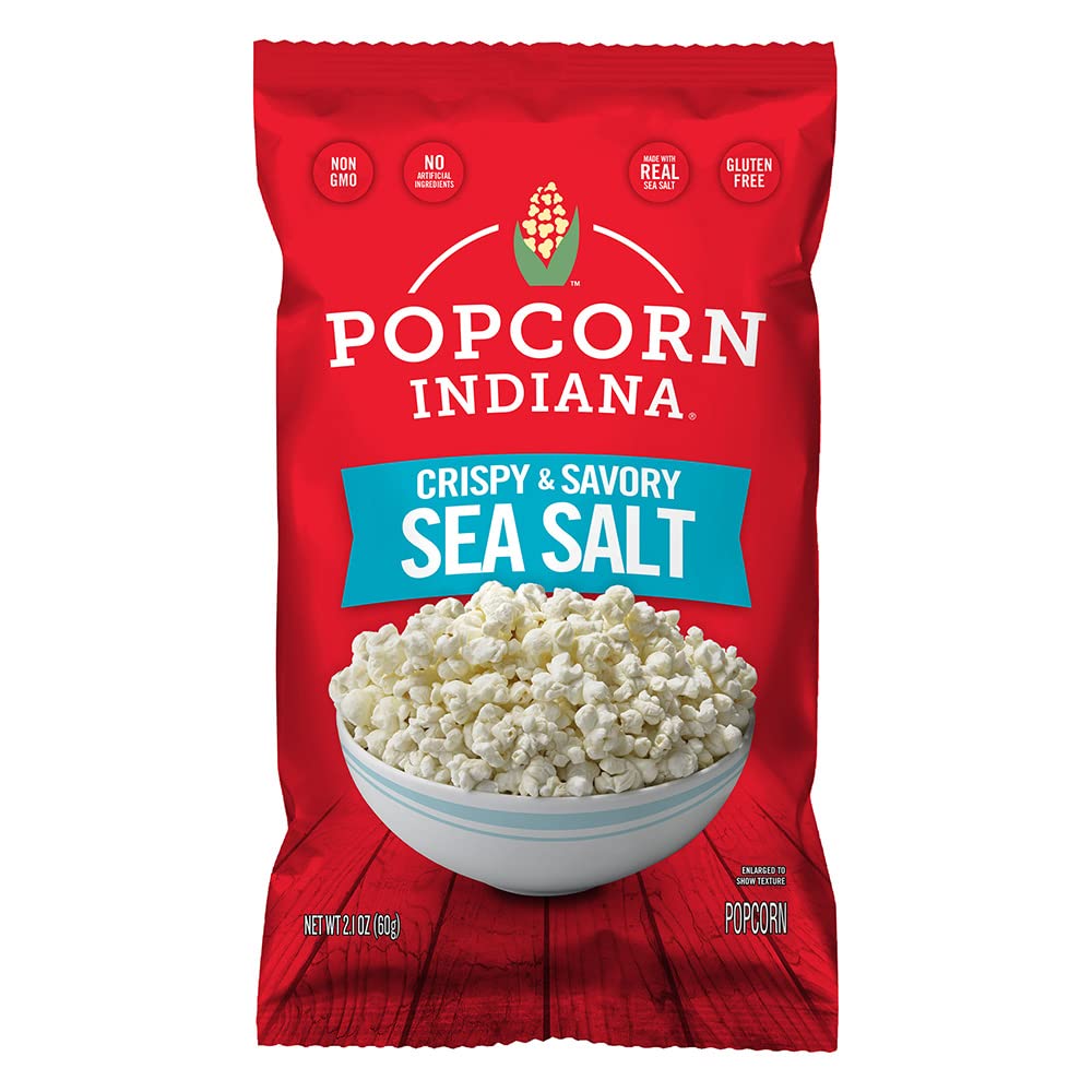 Popcorn, Indiana Sea Salt Popcorn (6 Count 2.1 Oz Each