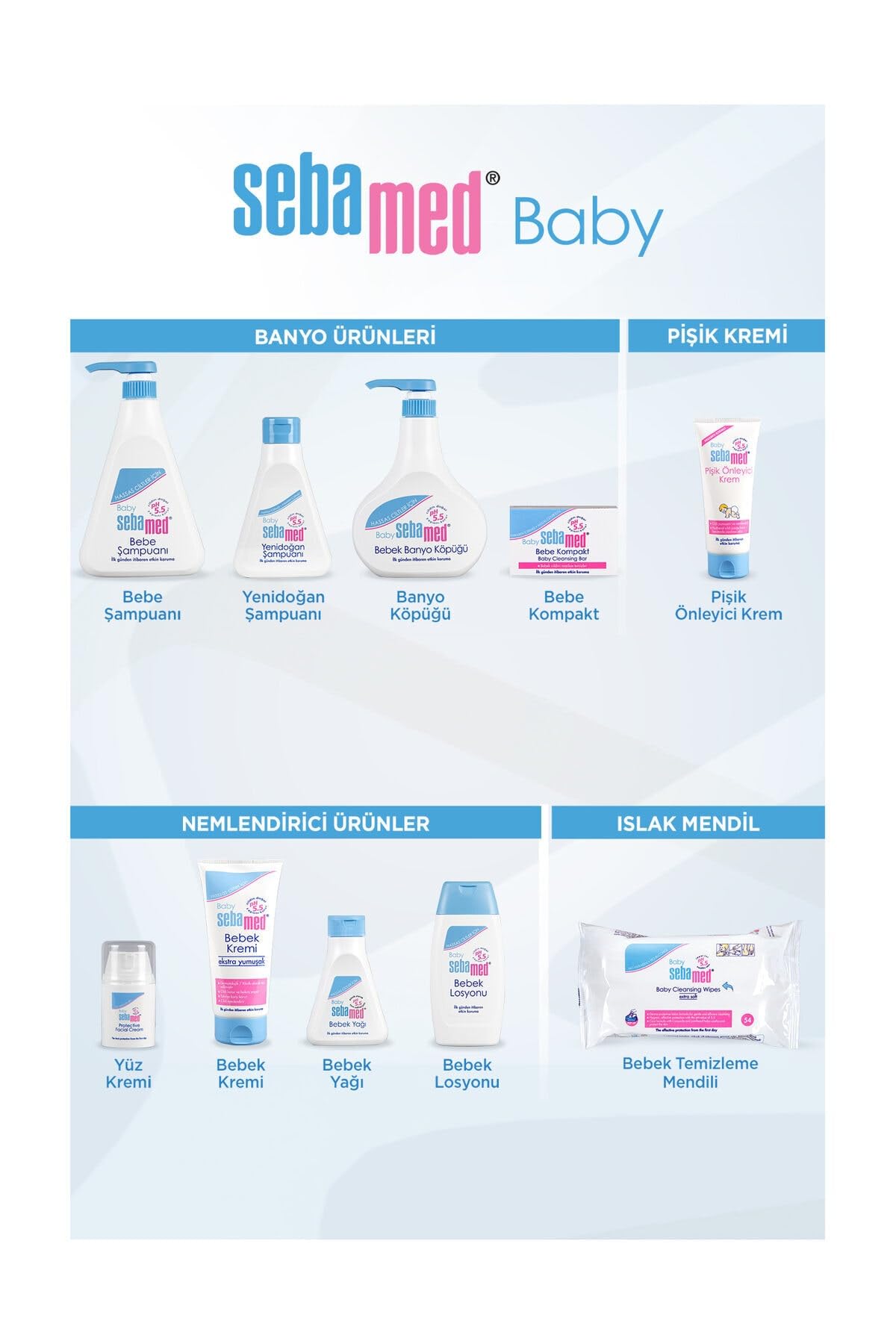 Sebamed Baby pH 5.5 Göz Yakmayan Formül Nemlendirici Etkili Papatya Özütlü Bebek Şampuanı 500 ml